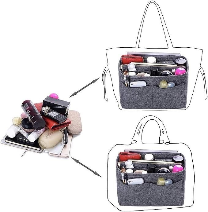 Felt Fabric Purse Organiser | Handbag Storage Solution | Efficient & Neat