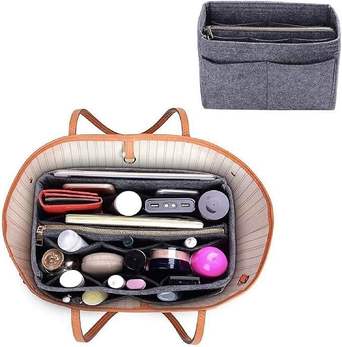 Felt Fabric Purse Organiser | Handbag Storage Solution | Efficient & Neat