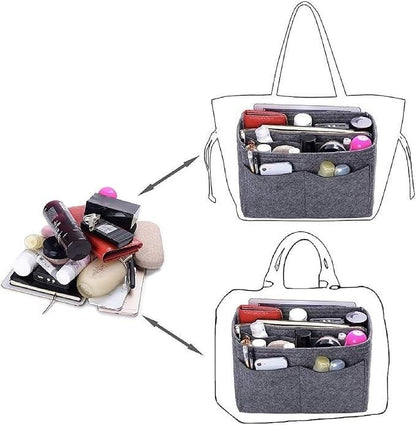 Felt Fabric Purse Organiser | Handbag Storage Solution | Efficient & Neat